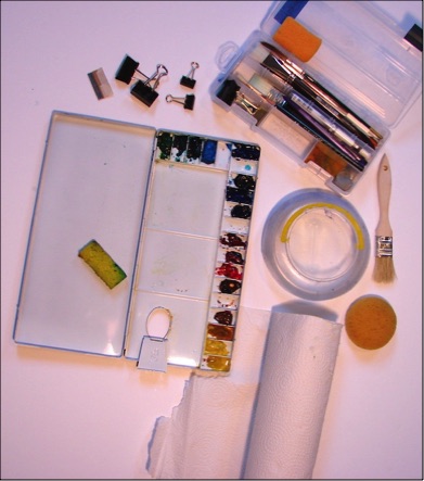 plein air watercolor supplies